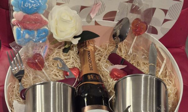 Couvert pliant Boussole et 2 Tasses personnalisées - Nature à deux coffret Saint-Valentin